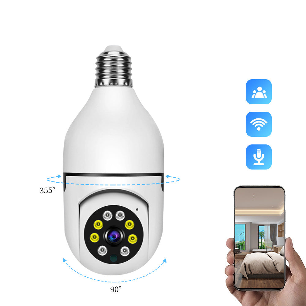 Portable WIRELESS WIFI LIGHT BULB CAMERA SECURITY CAMERA