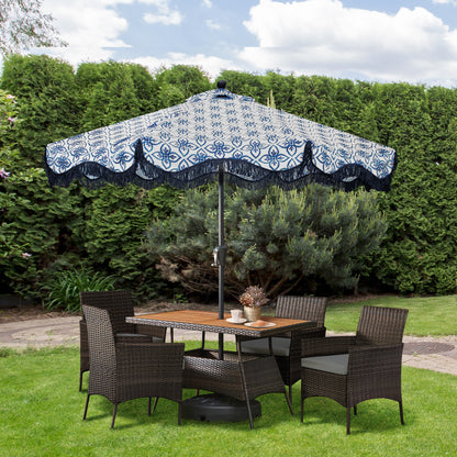 Teamson Home Rattan Garden Dining Furniture Set