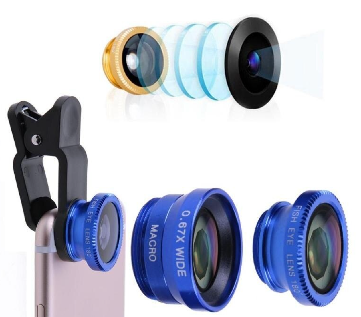 3-in-1 External Mobile Phone Camera Lens | IsabranStore