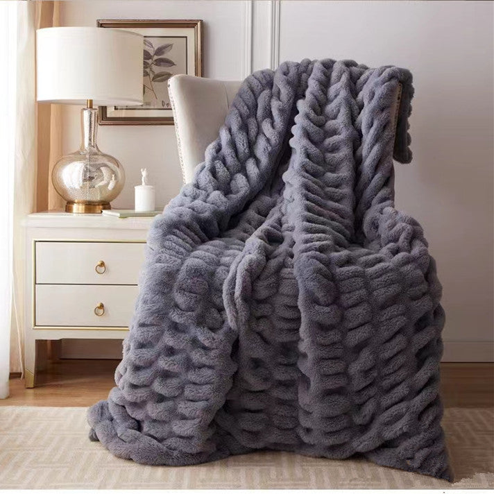 Nordic Cross Border Rabbit plush blanket